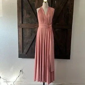 multiway bridesmaid dress with bandeau Liffey - Tan Nubuck
